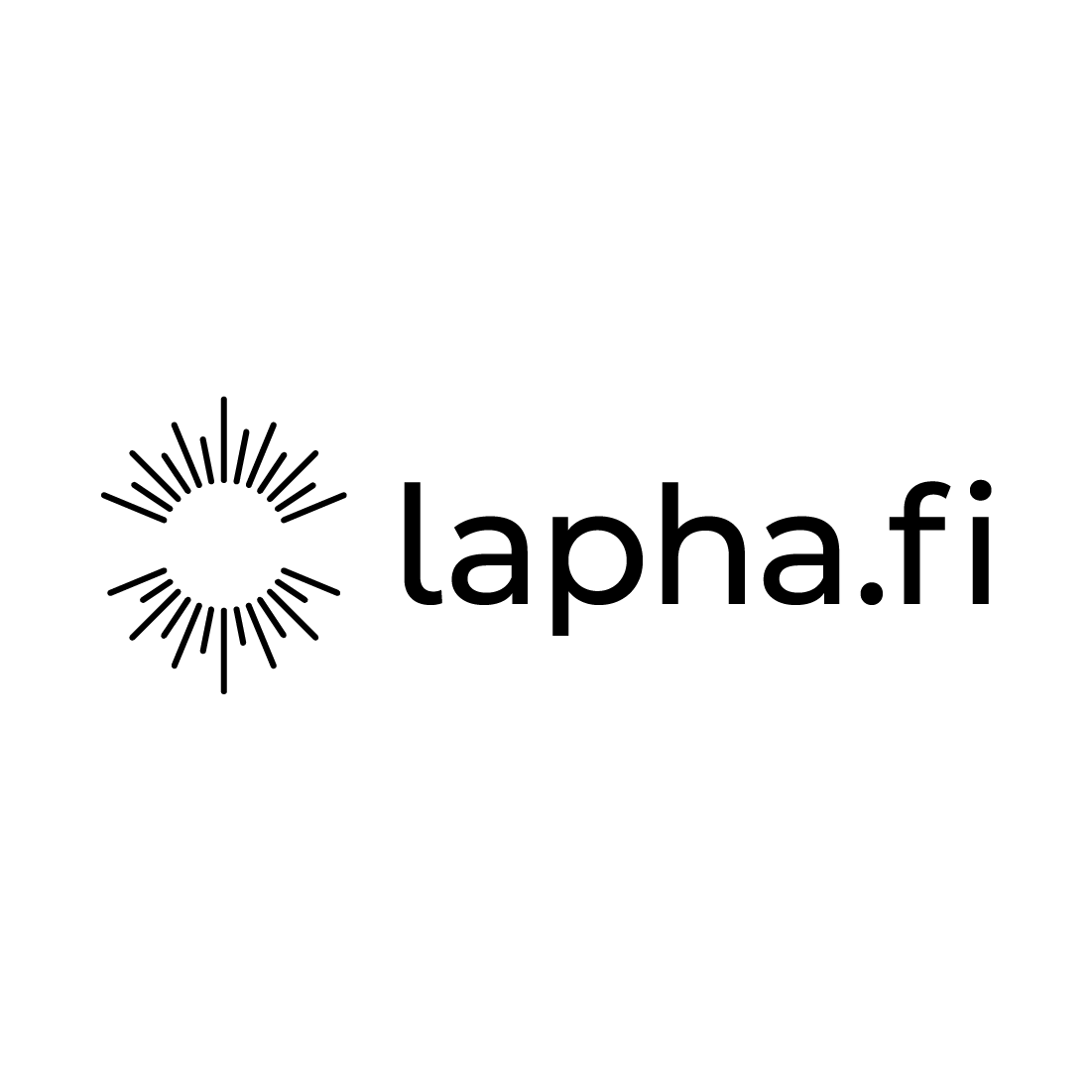 Lapin hyvinvointialue logo musta